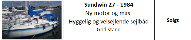 Sunwind 27 1984 Solgt